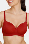Zivame Padded Non Wired 3/4Th Coverage T-Shirt Bra - Sundried Tomato — thumbnail 6